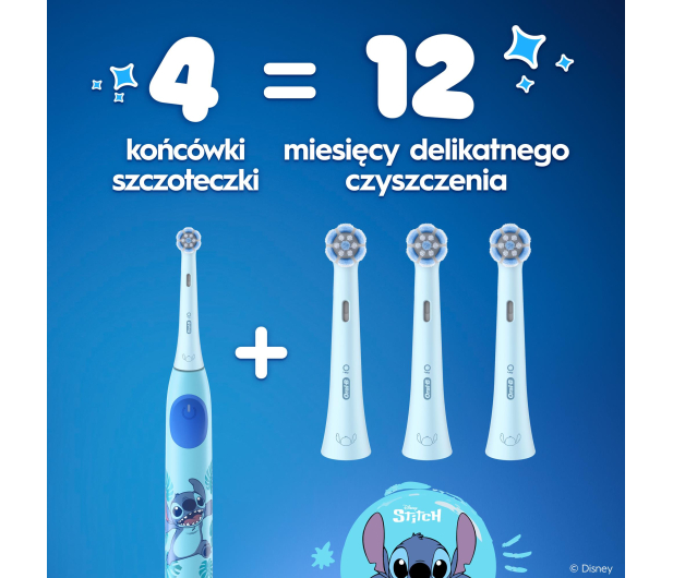 Oral-B Końcówka do szczoteczki ROTARY Kids Stitch (2–4 szt.) - 1519108 - zdjęcie 7